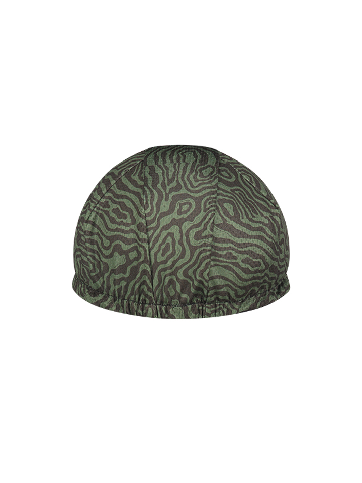 Cappellino da ciclismo maculato Verde/nero