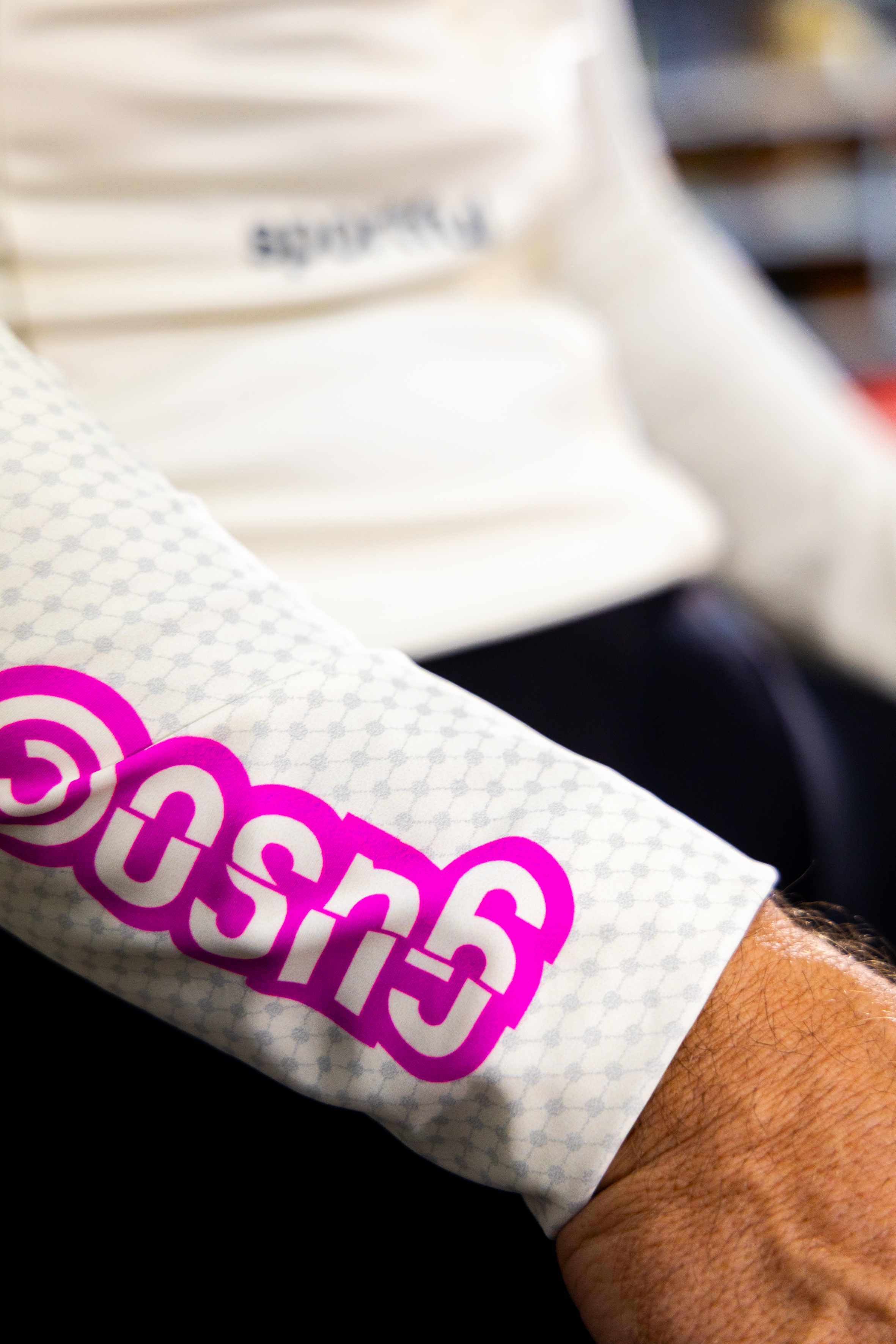 Motor Logo Jersey Colore Panna