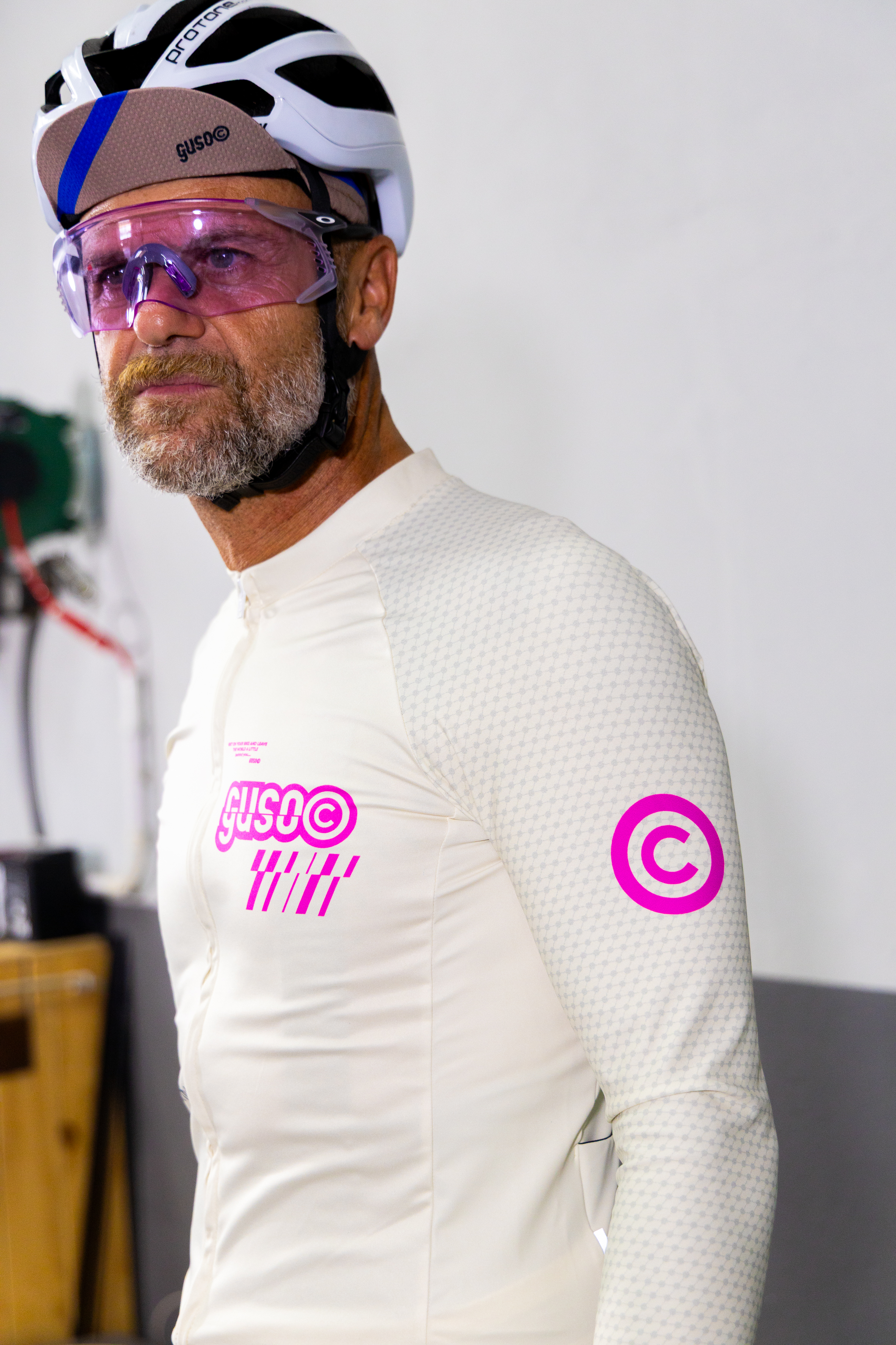 Motor Logo Jersey Colore Panna