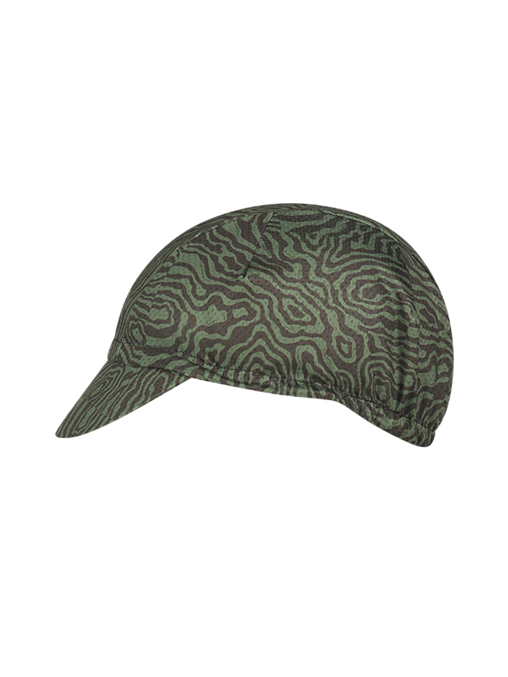 Cappellino da ciclismo maculato Verde/nero